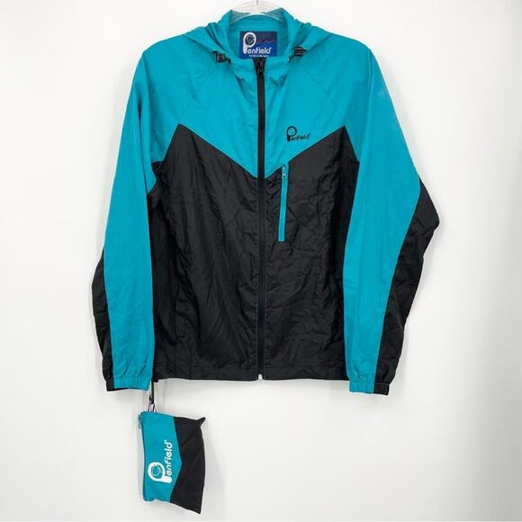 Penfield Packable Jacket Size Medium Blue Black - Picture 1 of 12